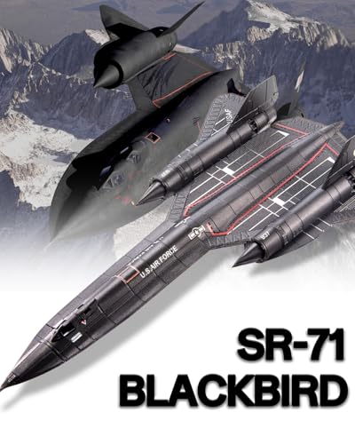 Piececool Puzzle 3D Maquette Avion de Reconnaissance SR-71 Blackbird, Puzzle 3D Tout métal pour Adultes, Idéal en Collec
