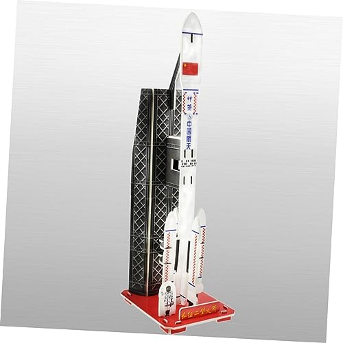 Papier Puzzle BESPORTBLE Vaisseau Spatial Pour Enfants Occupation Calme Durée Longue Modèle Navette Spatiale 4 Pièces Sa