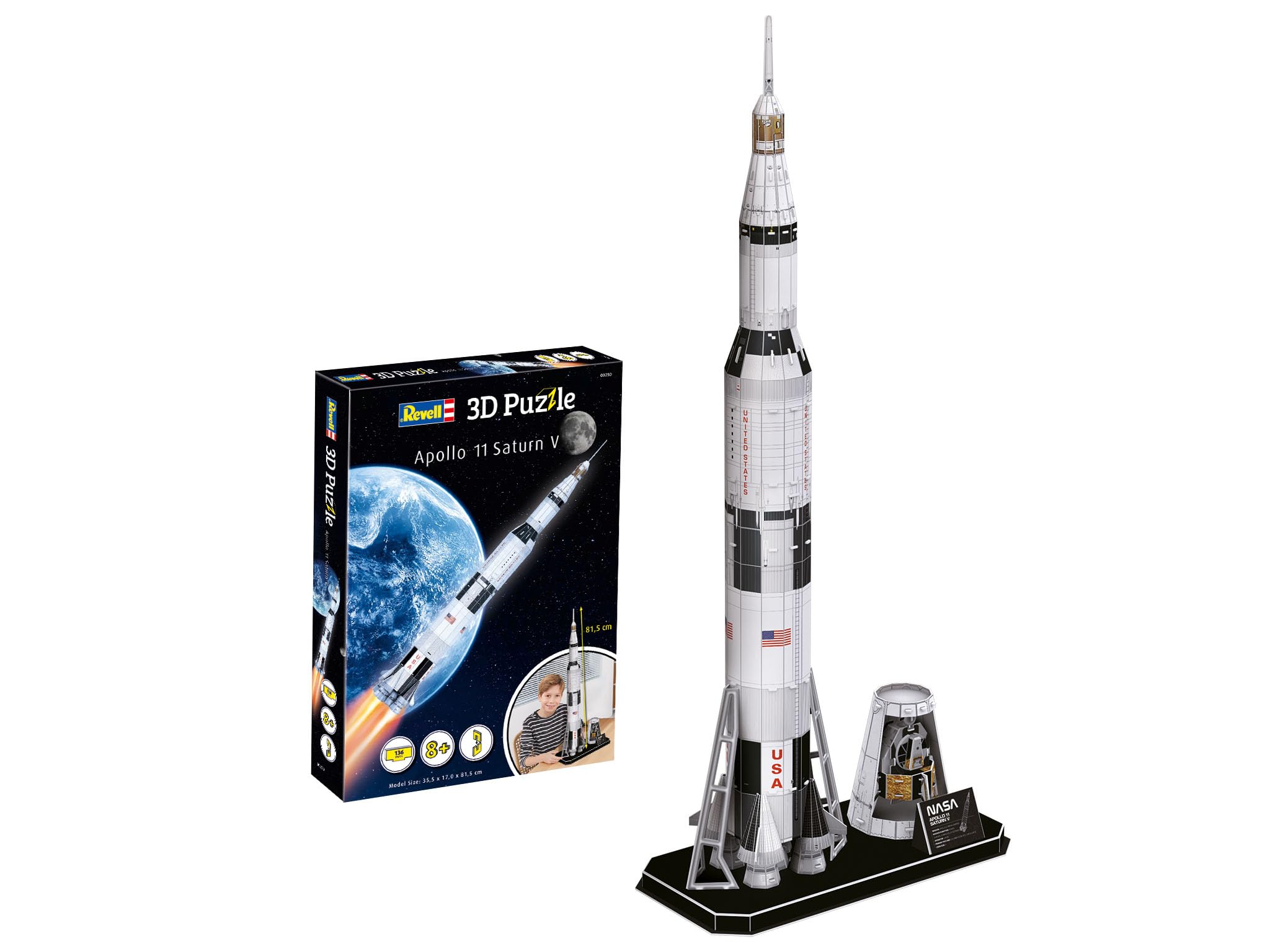 Revel Shuttle Puzzle 3D, difficulté intermédiaire, enfants, temps d'écoulement, puzzles 3D amusants et éducatifs, 50 piè